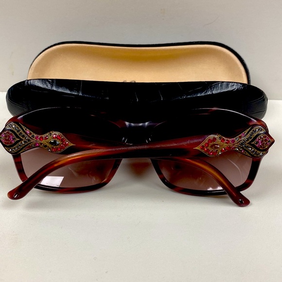 Judith Lieber Stunning Handmade in Japan  Crystal Encrusted Vintage Sunglasses - Picture 10 of 12